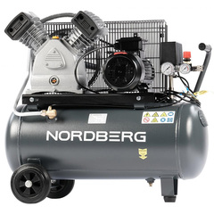 NORDBERG (NCP50/420) Компрессор поршневой с ременной передачей, 380 В, ресивер 50 л, 420 л/мин