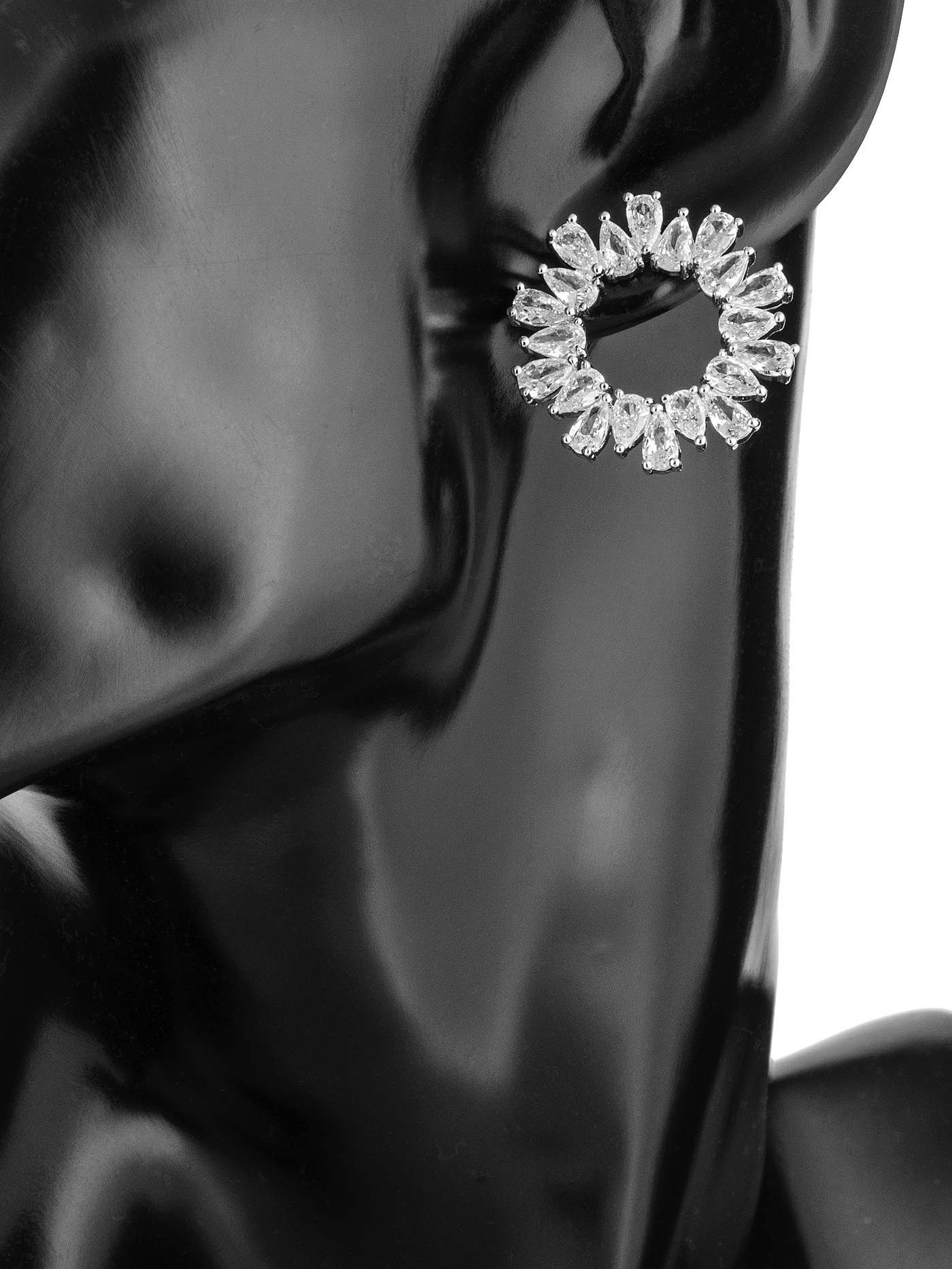 Круглые серьги кольца