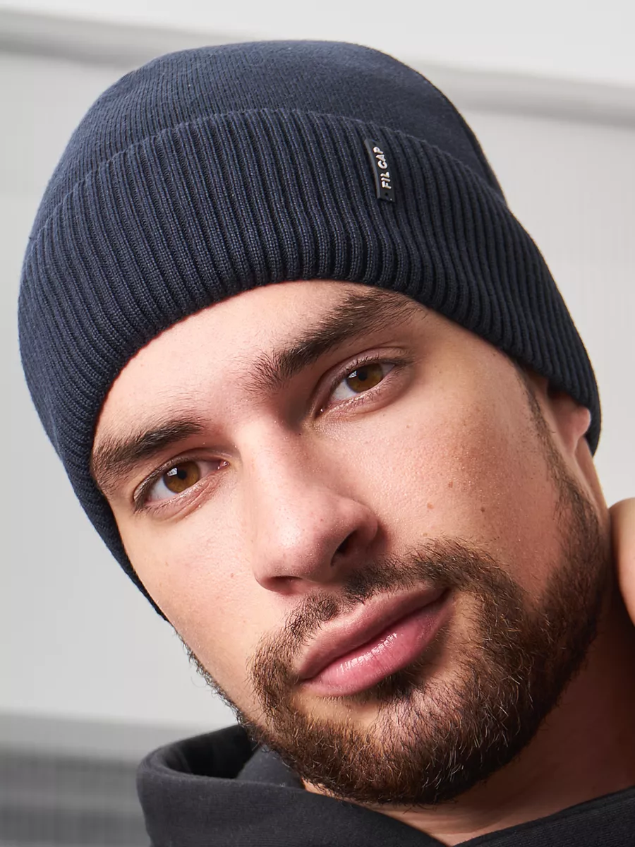 Шапка бини зимняя весенняя с флисом