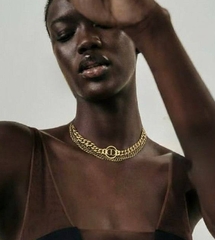 Колье многослойное с подвесками style by DIOR в винтажном стиле