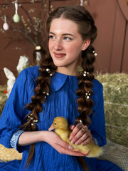 Веренея. Платье льняное с вышивкой PL-422614