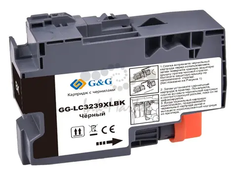 Картридж струйный G&G GG-LC3239XLBK черный (129мл) для Brother HL-J6000DW/J6100DW
