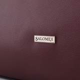 Сумка Саломея 264 наппа бордо + черный