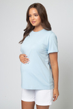 Футболка для беременных 18116 небесно-голубой
