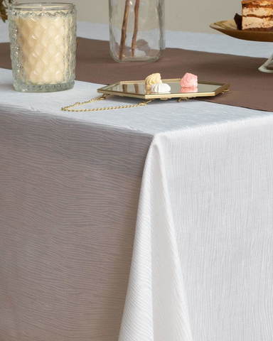 Скатерть круглая 160 Sofi De MarkO Джинни белая