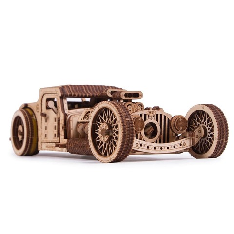 Hot Rod (Хот Род)  от Wood Trick - сборная механическая модель, деревянный конструктор, 3D пазл
