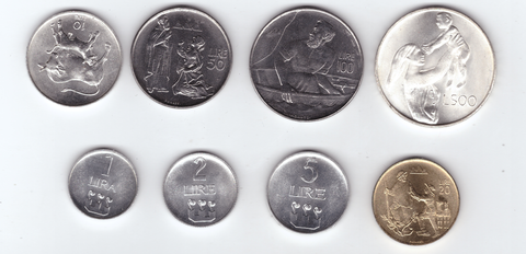 Сан Марино. Набор монет 1972 года