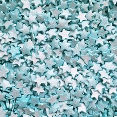 Посыпка звезды голубые перламутровые 100 гр