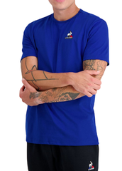 Теннисная футболка Le Coq Sportif ESS Tee Short Sleeve N°4 SS23 - bleu electro