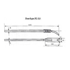 Лом-бурк (лом-бара для демонтажа опалубки)