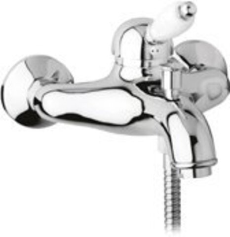 Cezares ELITE-VM-01-Nc Смеситель для ванны и душа однорычажный, исполнение хром, ручка орех