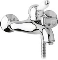 Cezares ELITE-VM-01-Nc Смеситель для ванны и душа однорычажный, исполнение хром, ручка орех фото