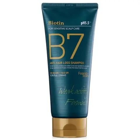 Welcos Forest Story B7 Anti Hair Loss Shampoo Шампунь для волос против выпадения с биотином, 200мл