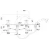 Cezares GOLF-BVD-01-Bi GOLF-BVD-01-Bi Смеситель на борт ванны с ручным выдвижным душем хром, ручки белые