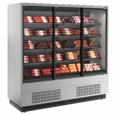 Витрина холодильная Carboma Cube 2 FC20-07 VV 1,9-1 STANDARD фронт X1 (версия 2.0) (9006-9005)