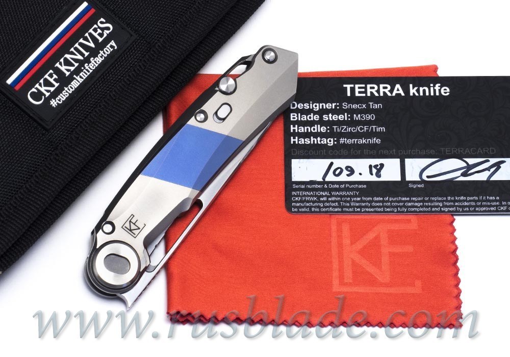 CKF/Snecx TERRA knife collab (Ti) - фотография 