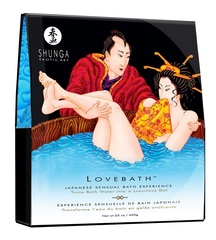Соль для ванны Shunga Lovebath Ocean temptation, превращающая воду в гель - 650 гр.