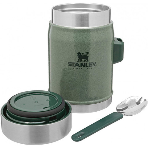 Картинка термос для еды Stanley classic 0.4l зеленый - 2