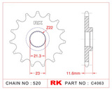 Звезда передняя ведущая RK C4063-14 JTF583-14 3A014 TTR250 TT250-R