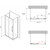 Abber Schwarzer Diamant AG30170BH-S60B-S60B Душевой уголок, 170x60x195