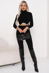 Джемпер кашемировый (черный) Дж11-262/4 Nikol