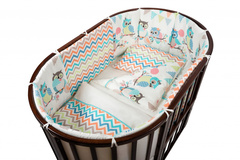 Комплект для кроватки Nuovita "Gufi", 6 предметов. (beige / бежевый)