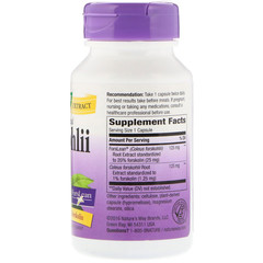 Nature's Way, Forskohlii, Standardized, 60 Veg. Capsules