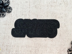 Термоаппликация, р. 4,3х10,5 см, чёрный