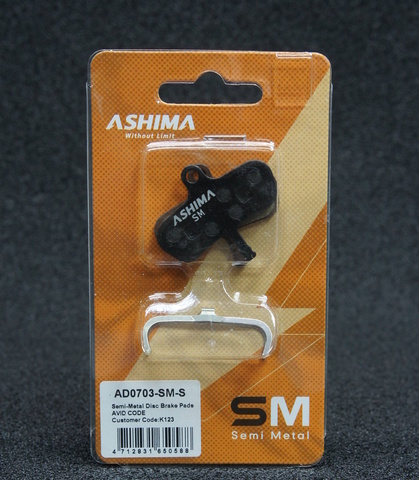 Колодки Ashima AD-0307-sm для тормозов Avid Code 5/7 полуметал