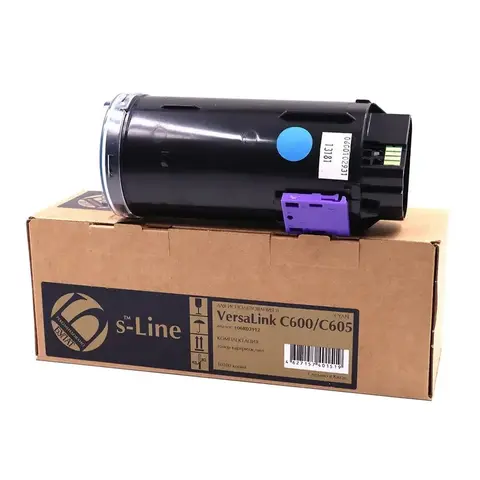 Тонер-картридж БУЛАТ s-Line 106R03912 для Xerox VersaLink C600 (Голубой, 10100 стр.)