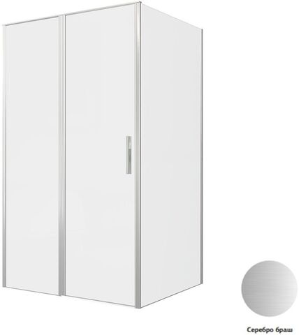 Allen Brau 3.31032.BA + 3.31047.BA Душевой уголок  Priority 120x100 3.31032.BA + 3.31047.BA серебро браш