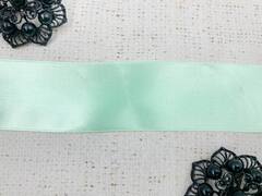 Лента атласная, ш. 3,8 см, светлая мята