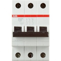 Выключатель автоматический модульный ABB SH203L 3п C 50А 4.5кА C50 2CDS243001R0504