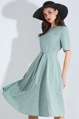 Платье Женский взгляд, грин DStrend (Акция)