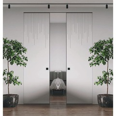 Пенал двустворчатый K-PUSH Profil Doors 8PE крем вайт