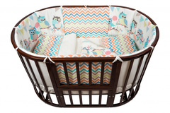 Комплект для кроватки Nuovita "Gufi", 6 предметов. (beige / бежевый)