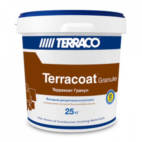 Terraco Terracoat Granule/Террако Терракоат Гранул декоративное покрытие на акриловой основе с зернистой текстурой типа «Шуба»