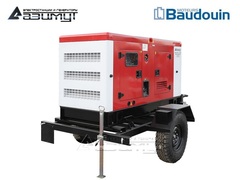 Дизельный генератор Азимут ЭД-36-Т400-2РКМ9 Baudouin на шасси в кожухе с автозапуском