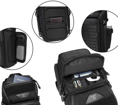 Картинка рюкзак однолямочный Ozuko 9680 camo - 3