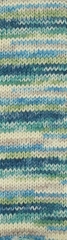 ALIZE "SUPERWASH ARTISAN", 75% SW Шерсть - 25% Полиамид, 100 гр, 420 м, Бирюза/бежевый