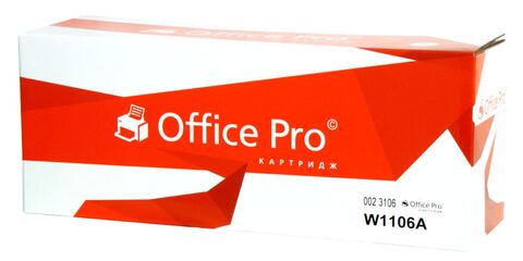 Картридж лазерный Office Pro© 106A W1106A+CHIP С ЧИПОМ, черный (black), до 1000 стр - купить в компании MAKtorg