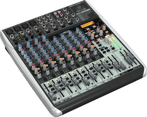 BEHRINGER QX1622USB микшер, 4 моновхода с компрессорами, 4 стерео, 2 AUX-шины, 2 подгруппы, процессор эффектов, USB