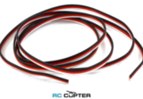 Кабель 22AWG для подключения сервомашинок в расцветке Futaba style (белый, красный, чёрный) - 1 метр