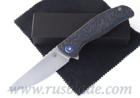 Shirogorov F3 NS M390 Blue Carbon Fiber 