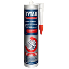 Герметик Tytan Professional (Титан Профессионал) силиконовый высокотемпературный красный, 310 мл