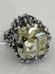 Пирит  (кольцо из серебра)