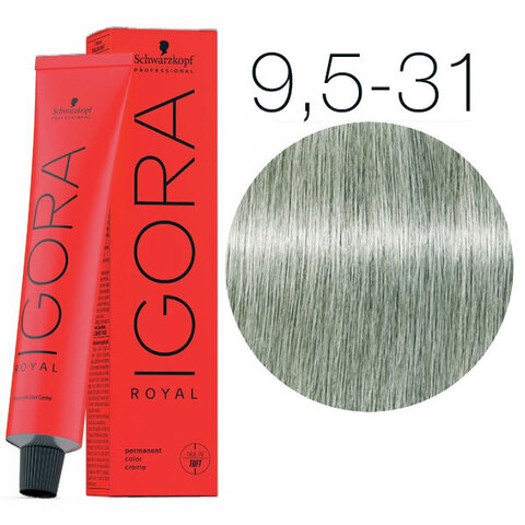 Schwarzkopf Igora Royal New 9,5-31 (Светлый блондин пастельный матовый сандрэ) - Краска для волос