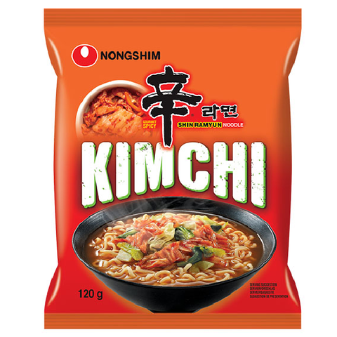 Лапша рамен cо вкусом кимчи Nongshim, 120 гр