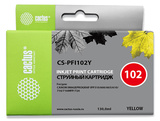 Картридж струйный Cactus CS-PFI102Y PFI-102Y желтый (130мл) для Canon IP iPF500, iPF600, iPF700, MFP M40, iPF765, LP17, LP24