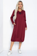 Платье Я жду тебя (бордовое) П12312-15 LT Collection